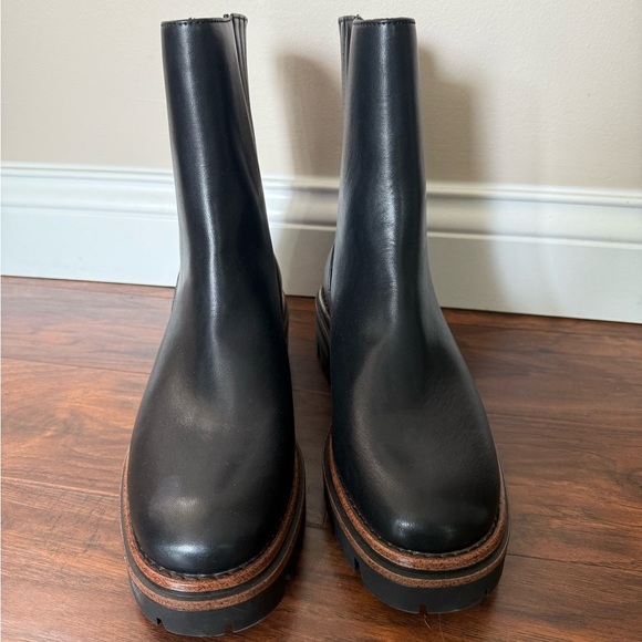 NWT KORKS Vivi Black Lug Boots -Size 10 - Picture 2 of 10